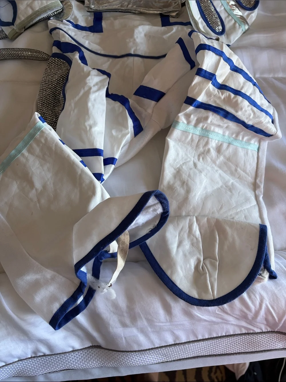 Kids White & Blue Space Costume - 4/5